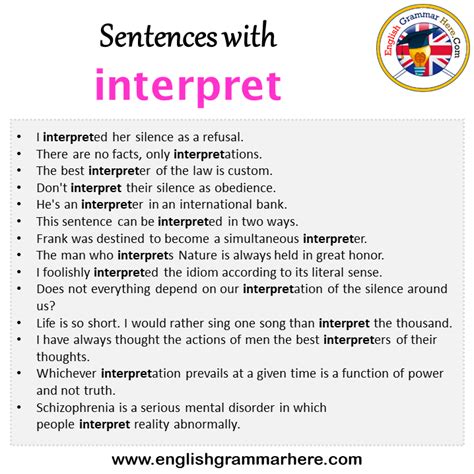 interpret » English .